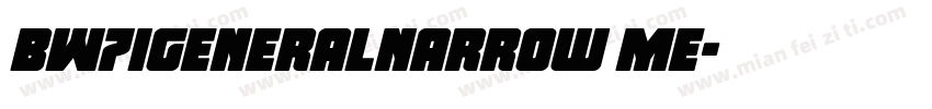 BW7iGeneralNarrow Me字体转换